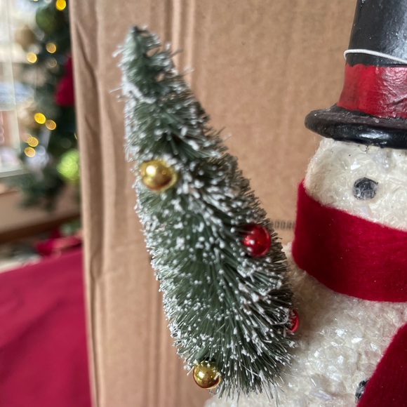 Ragon House Collectible 10.5” Holly Adorned Hat Snowman - Picture 5 of 7